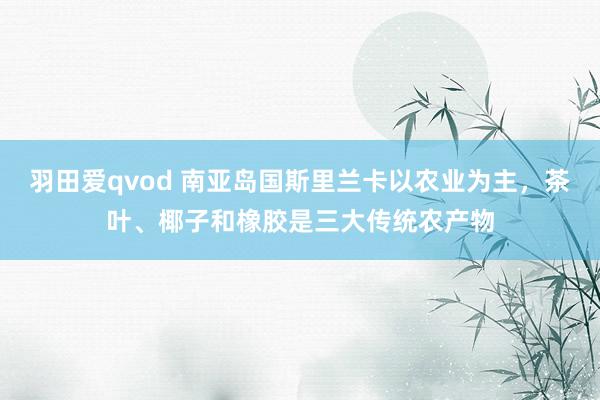 羽田爱qvod 南亚岛国斯里兰卡以农业为主，茶叶、椰子和橡胶是三大传统农产物