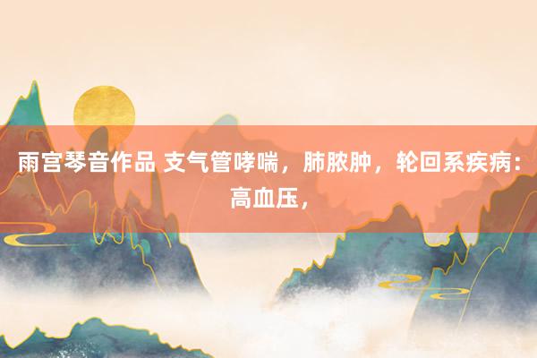 雨宫琴音作品 支气管哮喘，肺脓肿，轮回系疾病：高血压，