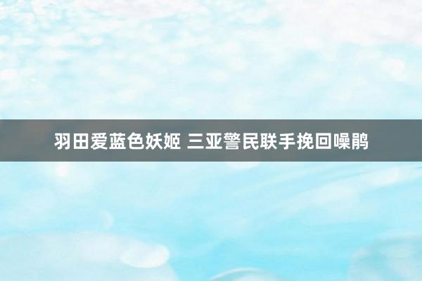 羽田爱蓝色妖姬 三亚警民联手挽回噪鹃