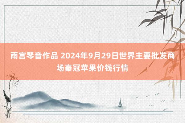 雨宫琴音作品 2024年9月29日世界主要批发商场秦冠苹果价钱行情