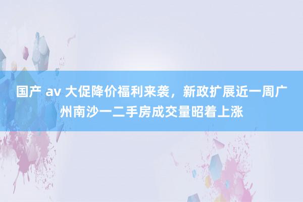 国产 av 大促降价福利来袭，新政扩展近一周广州南沙一二手房成交量昭着上涨