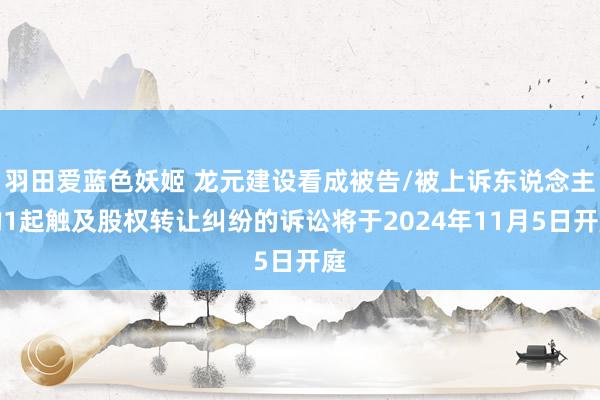 羽田爱蓝色妖姬 龙元建设看成被告/被上诉东说念主的1起触及股权转让纠纷的诉讼将于2024年11月5日开庭