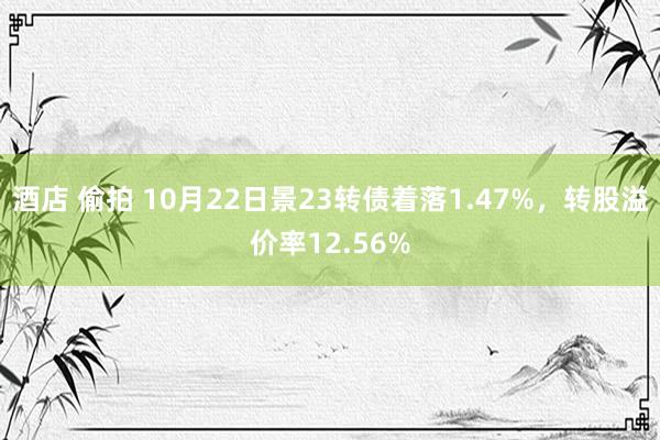 酒店 偷拍 10月22日景23转债着落1.47%，转股溢价率12.56%