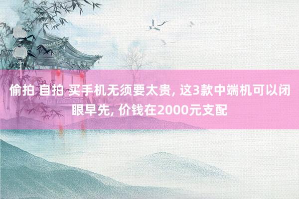 偷拍 自拍 买手机无须要太贵， 这3款中端机可以闭眼早先， 价钱在2000元支配