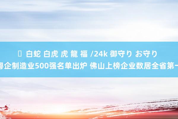 ✨白蛇 白虎 虎 龍 福 /24k 御守り お守り 粤企制造业500强名单出炉 佛山上榜企业数居全省第一