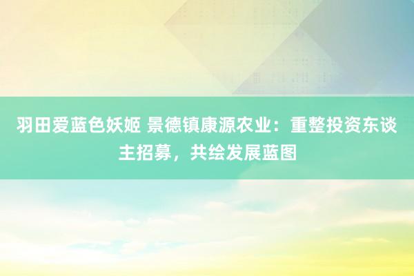 羽田爱蓝色妖姬 景德镇康源农业：重整投资东谈主招募，共绘发展蓝图