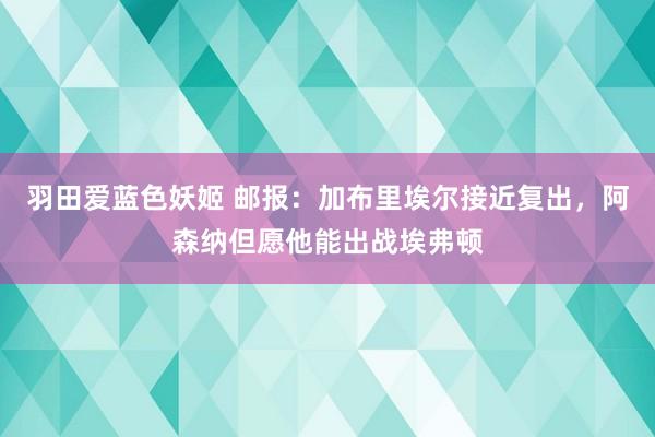 羽田爱蓝色妖姬 邮报：加布里埃尔接近复出，阿森纳但愿他能出战埃弗顿