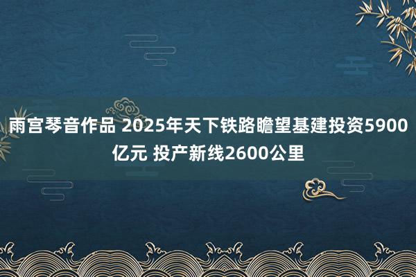 雨宫琴音作品 2025年天下铁路瞻望基建投资5900亿元 投产新线2600公里